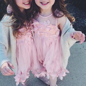 Pink flower petal tutu Dress